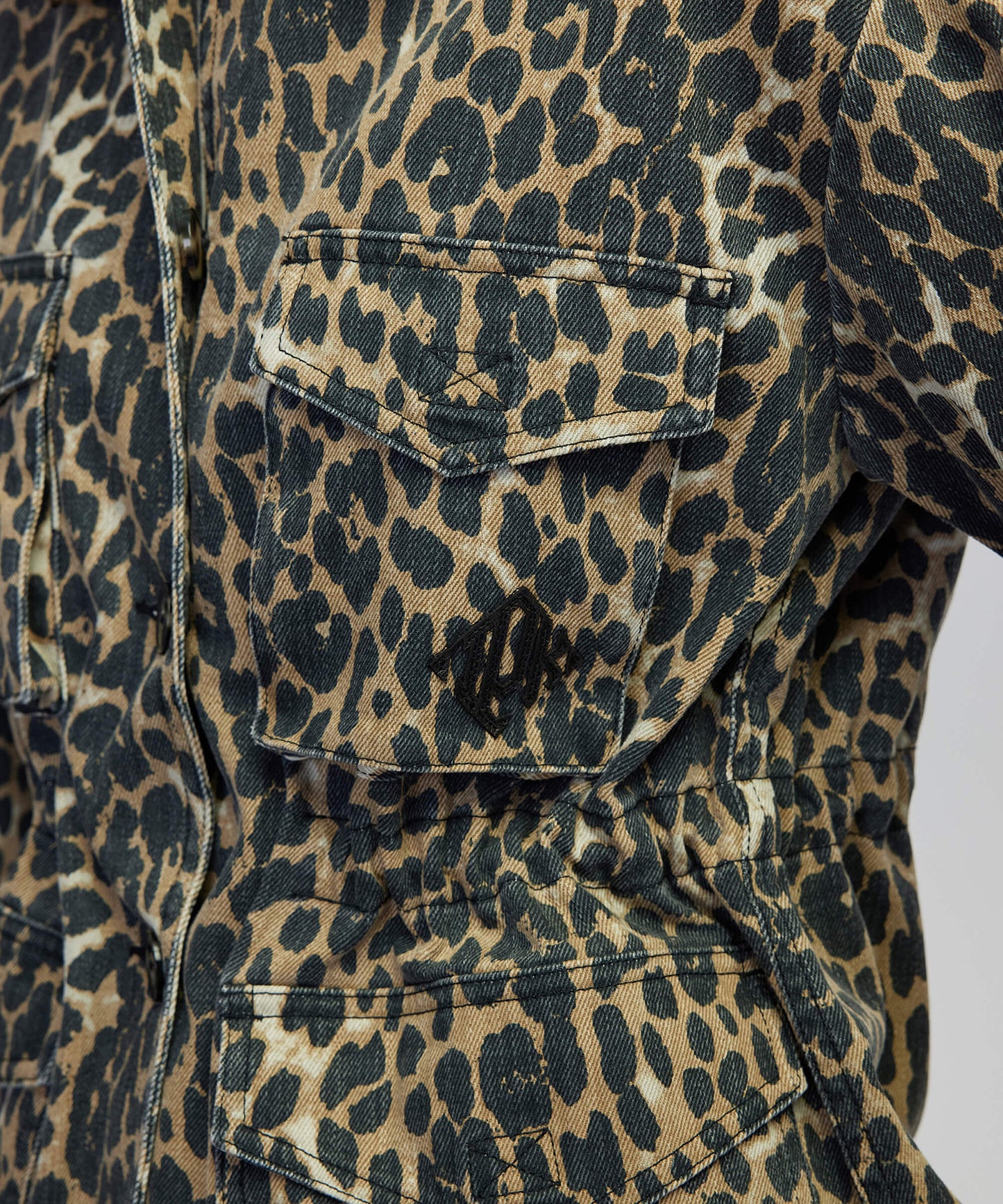 Leopar Desen Non Denim Mont