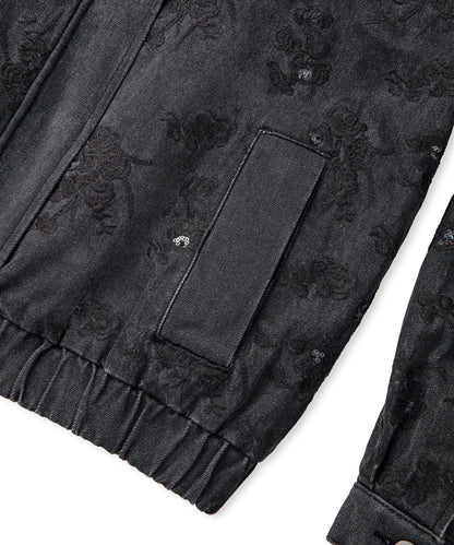 Kontrast Yaka Payetli Mont