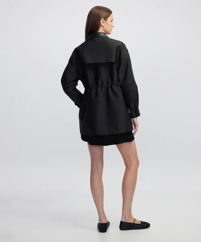 Çiçek Modül Işlemeli Mont