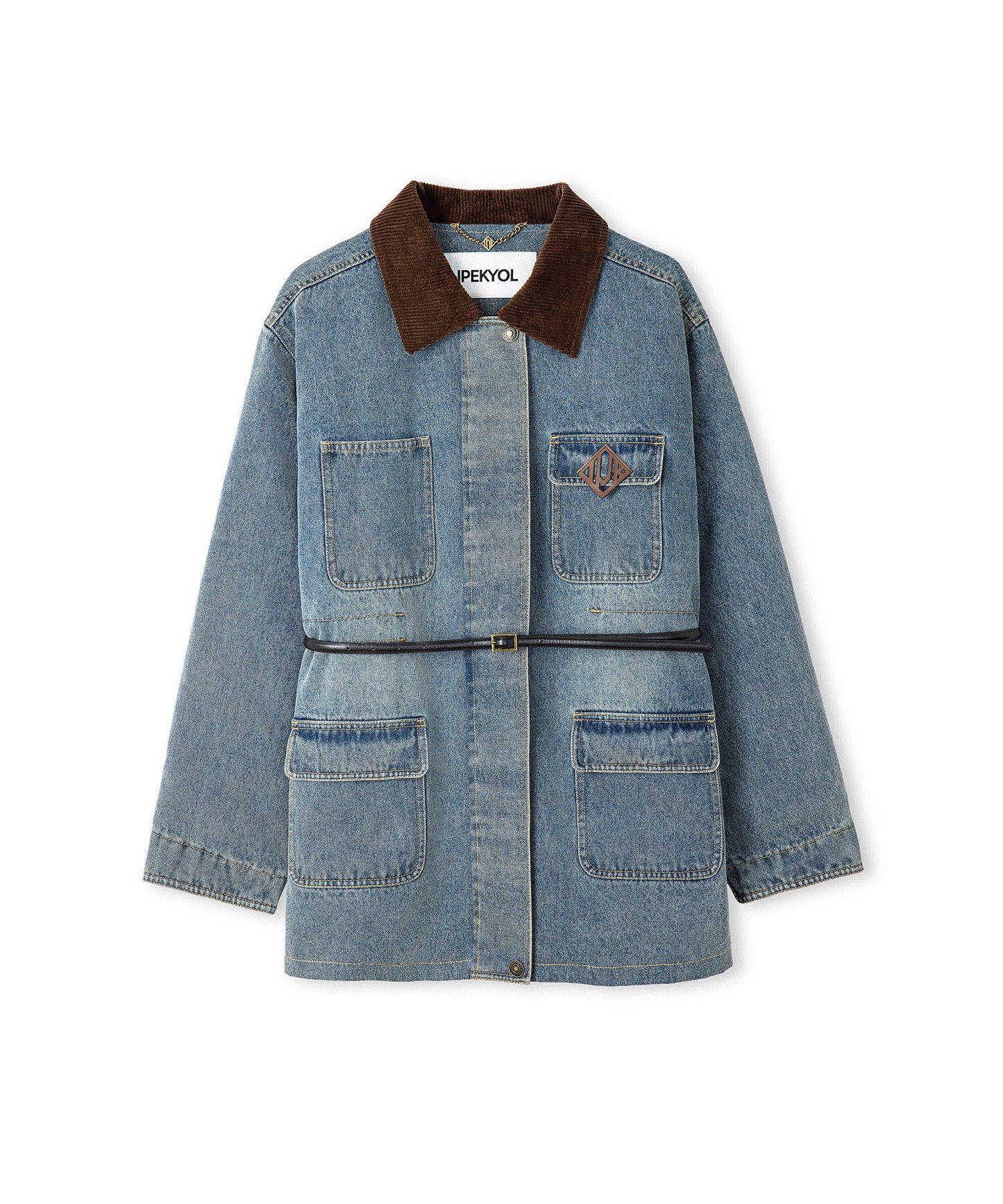 Patch Li Kontrast Yaka Mont