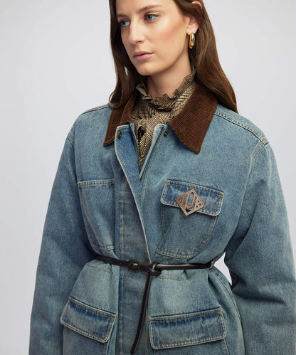 Patch Li Kontrast Yaka Mont