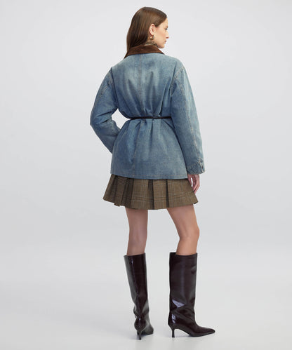 Patch Li Kontrast Yaka Mont