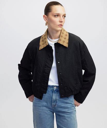 Monogram Jakarlı Mont