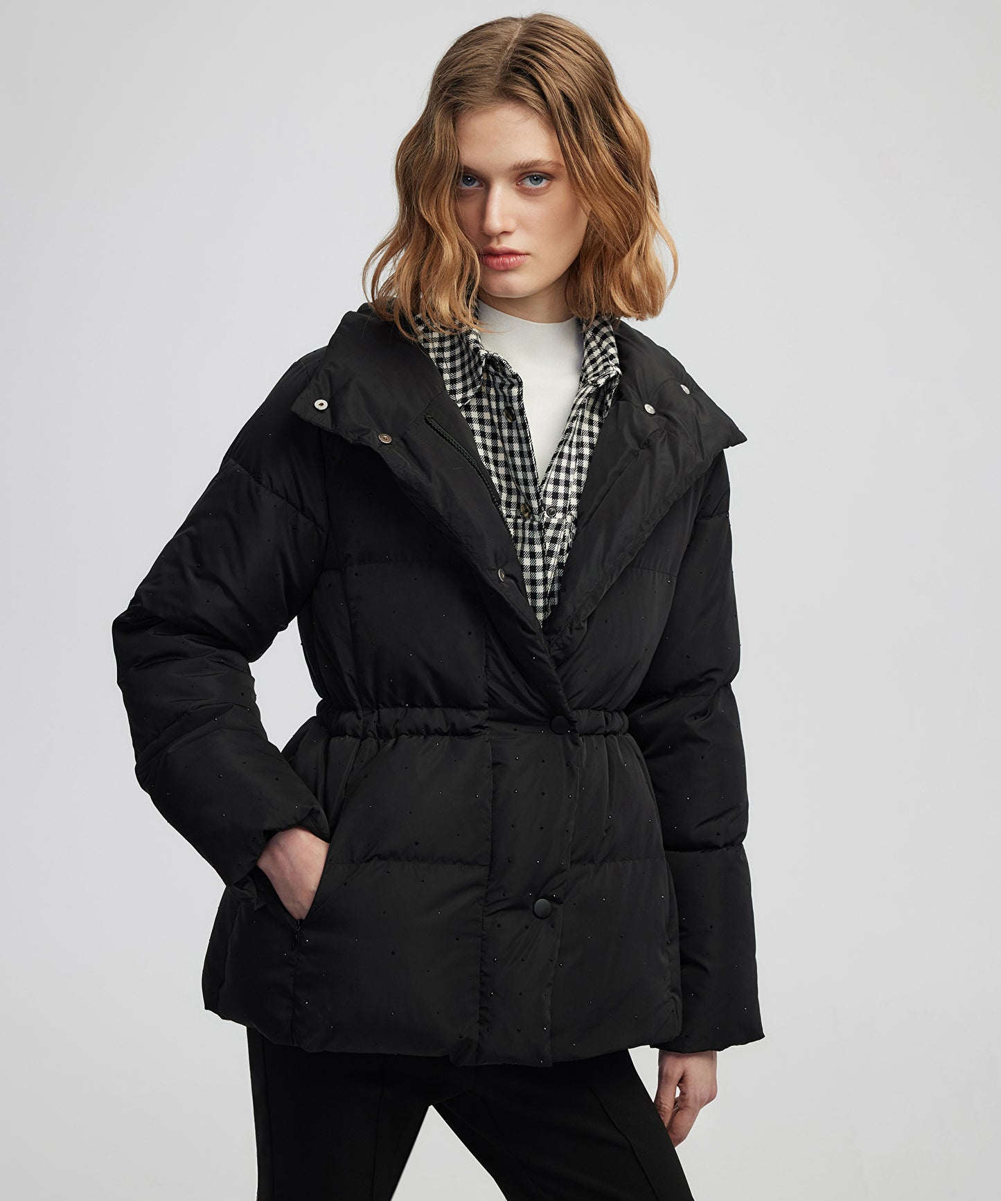 Hotfix Baskılı Şişme Mont