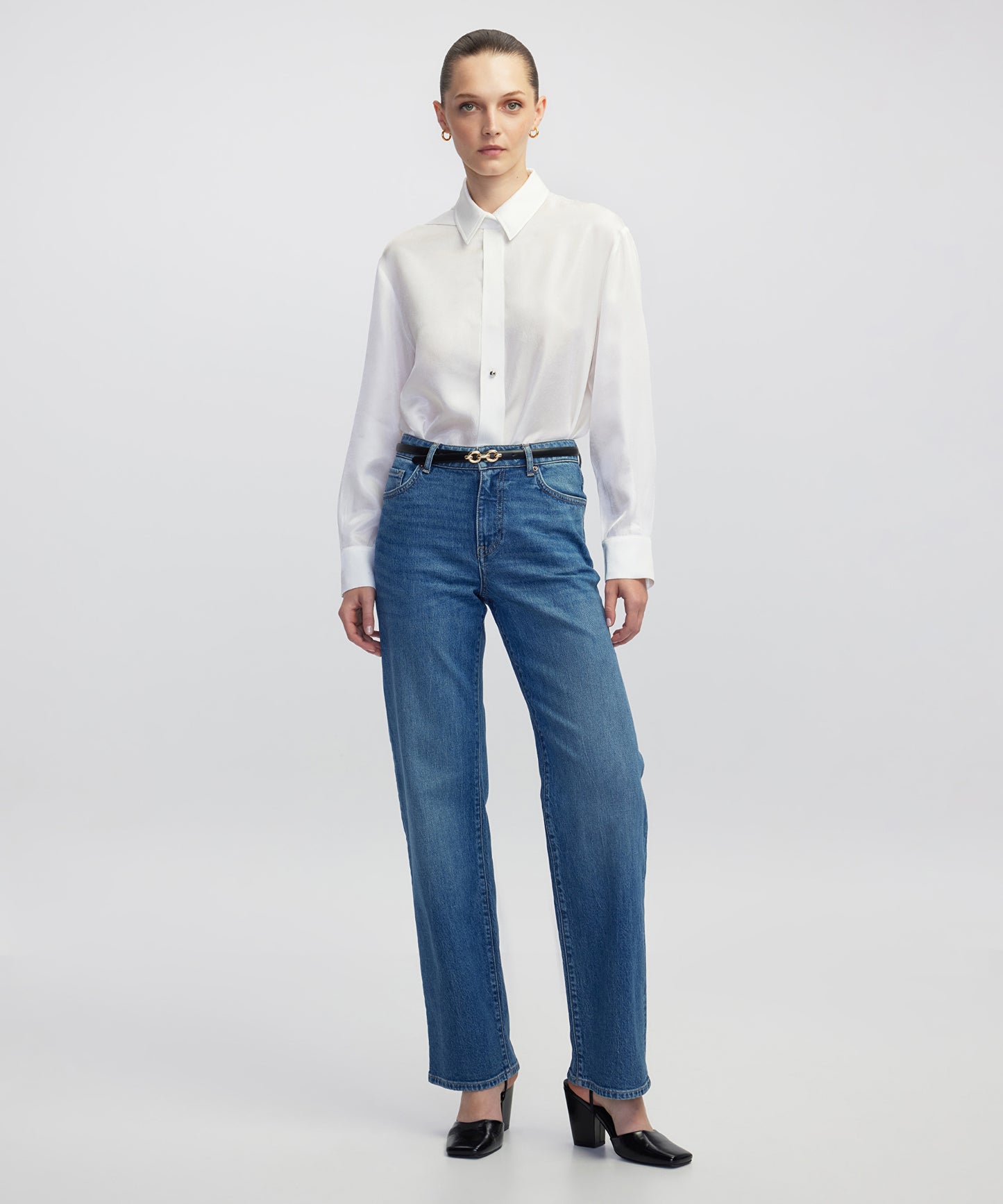 Wide Leg Fit Jean Pantolon
