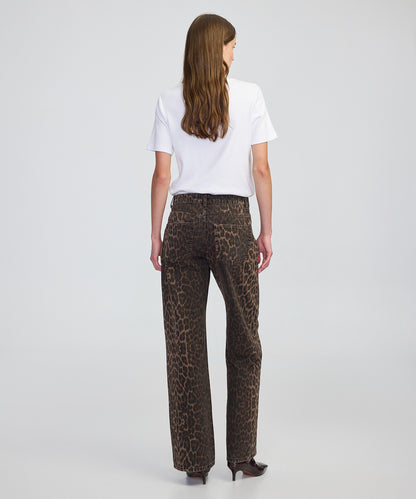 Leopar Desen Palazzo Jean Pantolon
