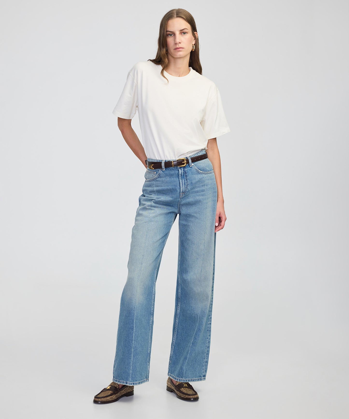 Wide Leg Jean Pantolon