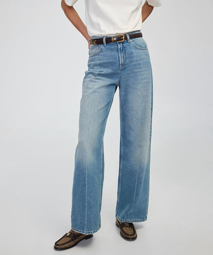 Wide Leg Jean Pantolon