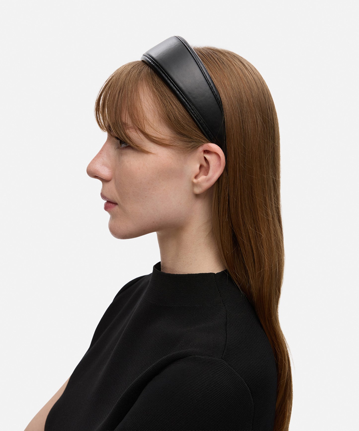 Deri Görünümlü Saç Aksesuarı