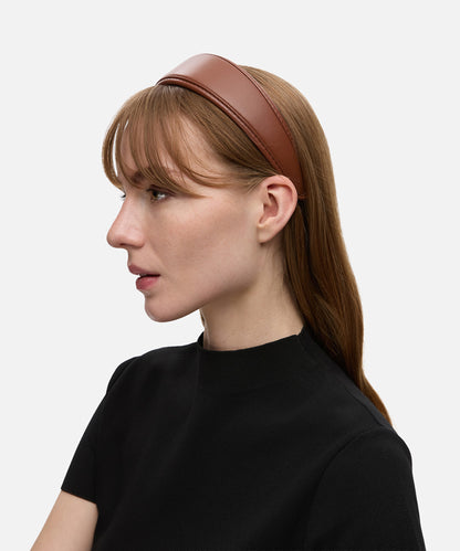 Deri Görünümlü Saç Aksesuarı