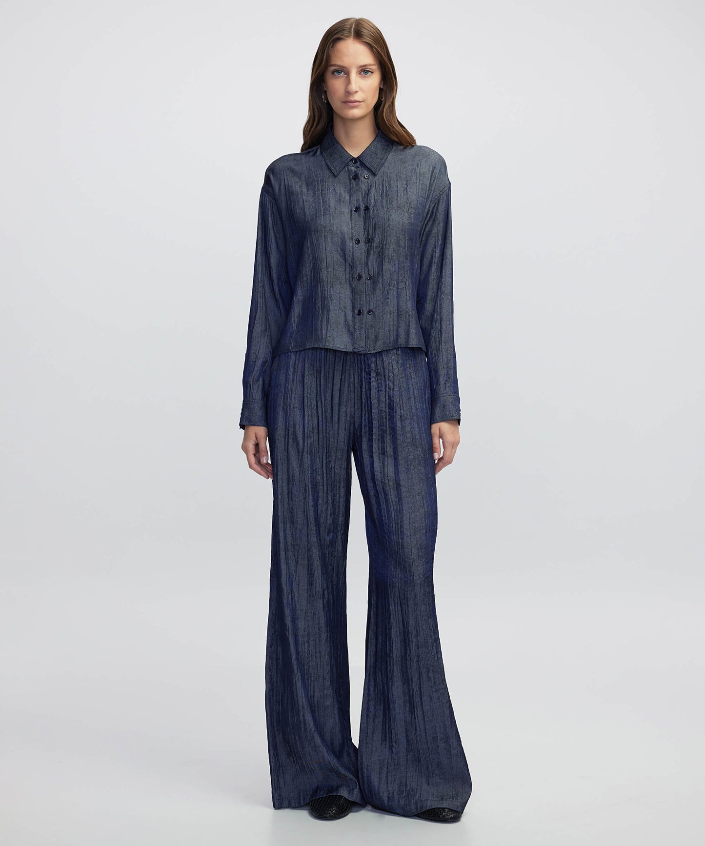 Çift Patlı Dokulu Gömlek