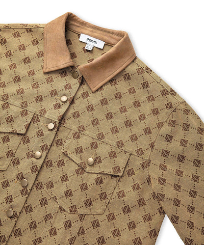 Monogram Jakarlı Gömlek