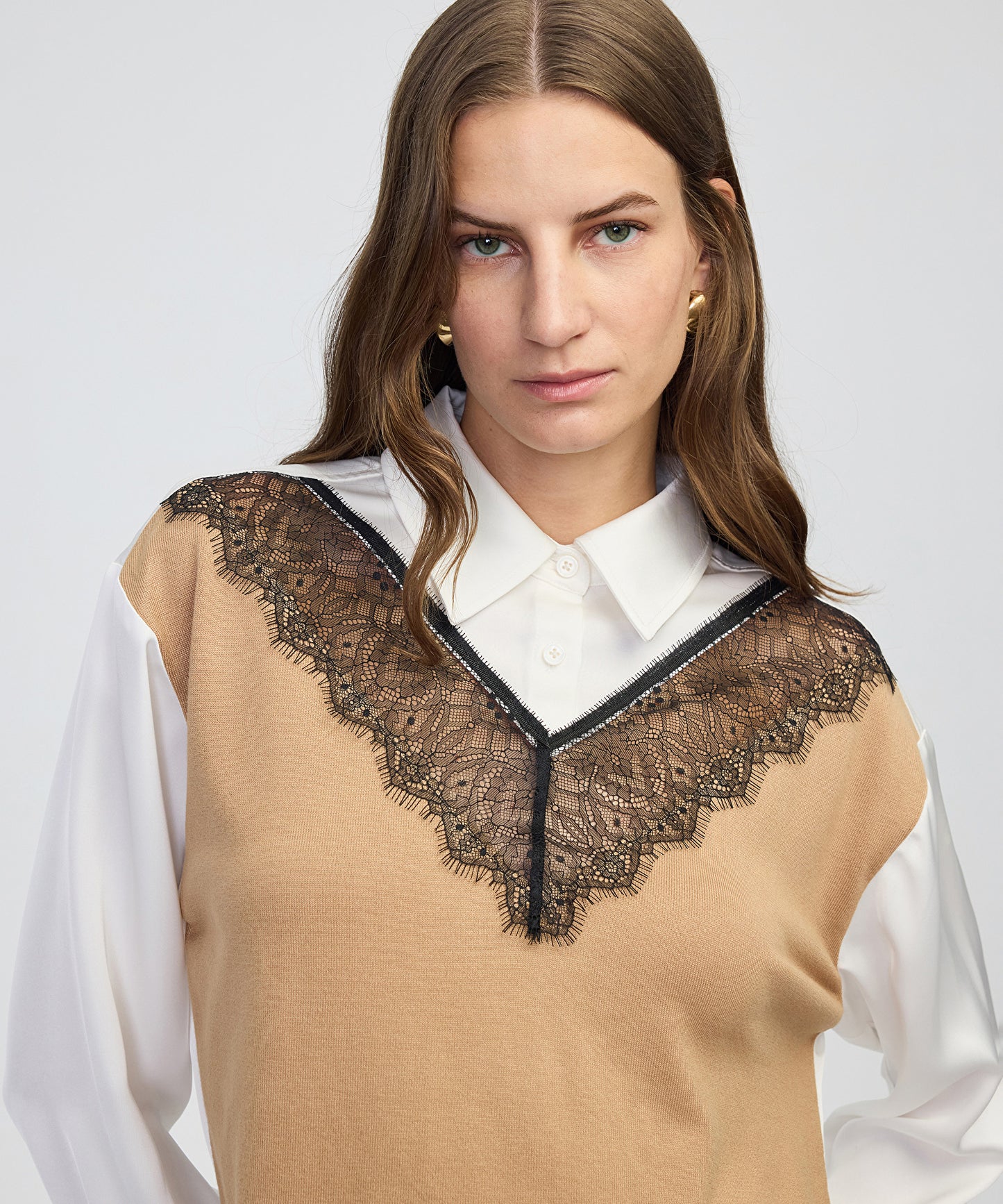 Triko Mix Colorblock Gömlek