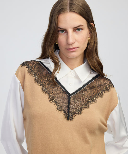 Triko Mix Colorblock Gömlek