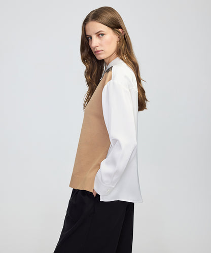 Triko Mix Colorblock Gömlek