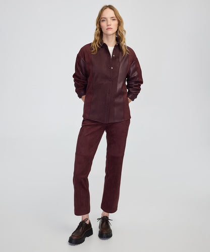 Kumaş Mix Colorblock Gömlek