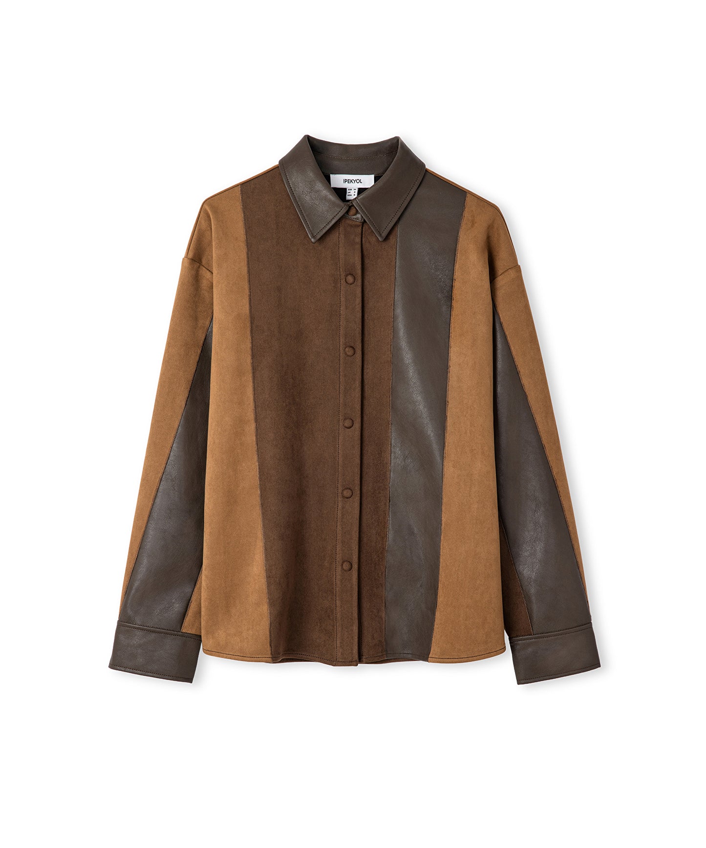 Kumaş Mix Colorblock Gömlek