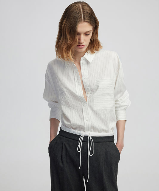 Çizgi Desen Gömlek