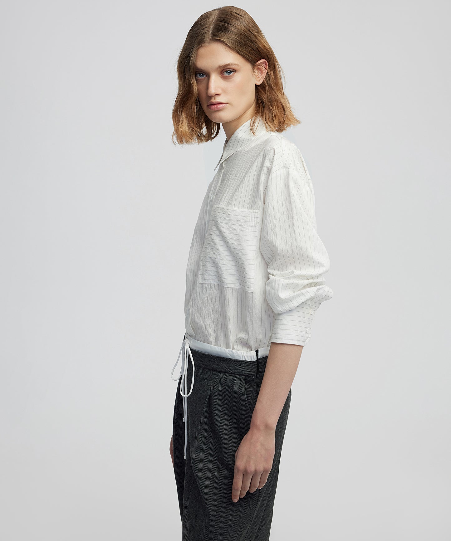 Çizgi Desen Gömlek