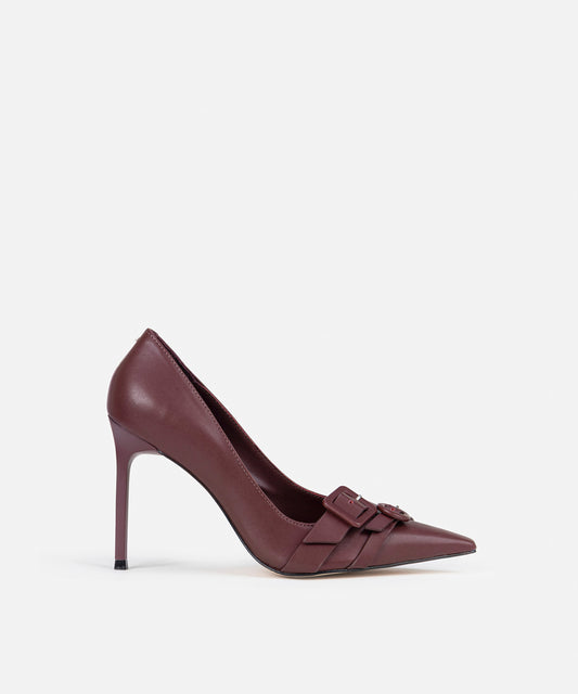 Çift Bantlı Topuklu Ayakkabı