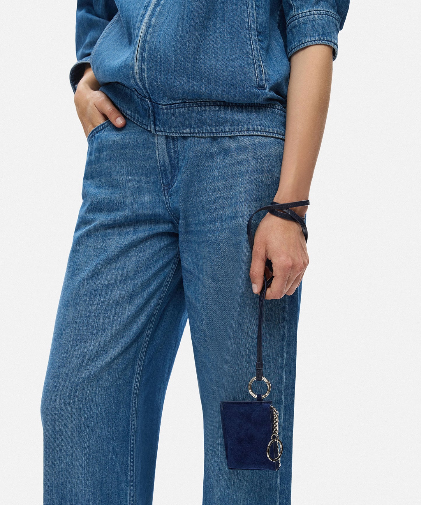 Metal Tokalı Süet Kartvizitlik