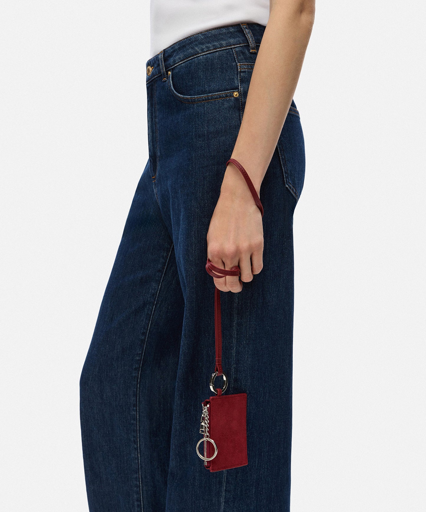 Metal Tokalı Süet Kartvizitlik