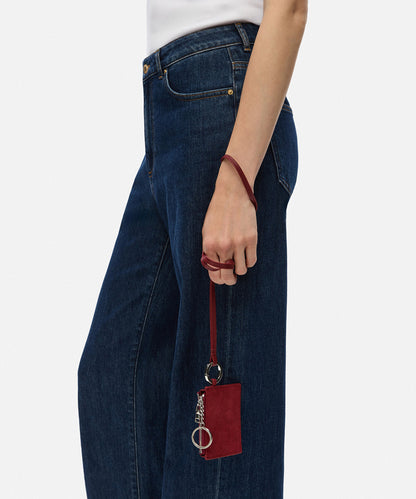 Metal Tokalı Süet Kartvizitlik