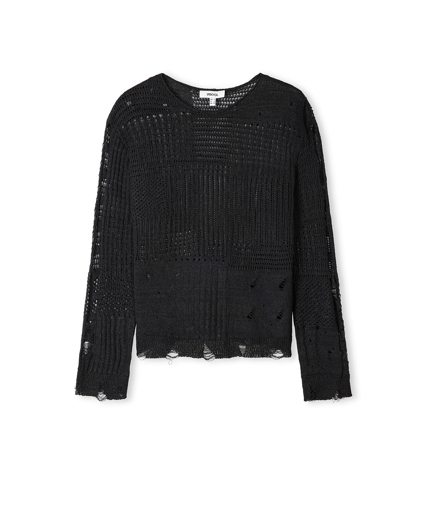 Eskitme Efektli Ajurlu Triko