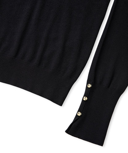 Kontrast Düğmeli Triko