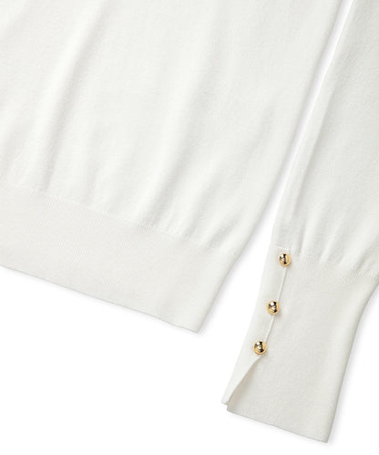 Kontrast Düğmeli Triko