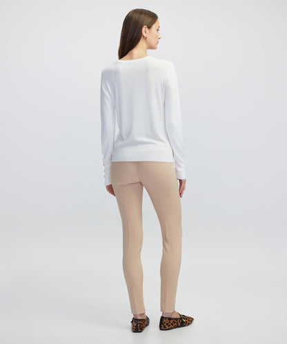 Kontrast Düğmeli Triko