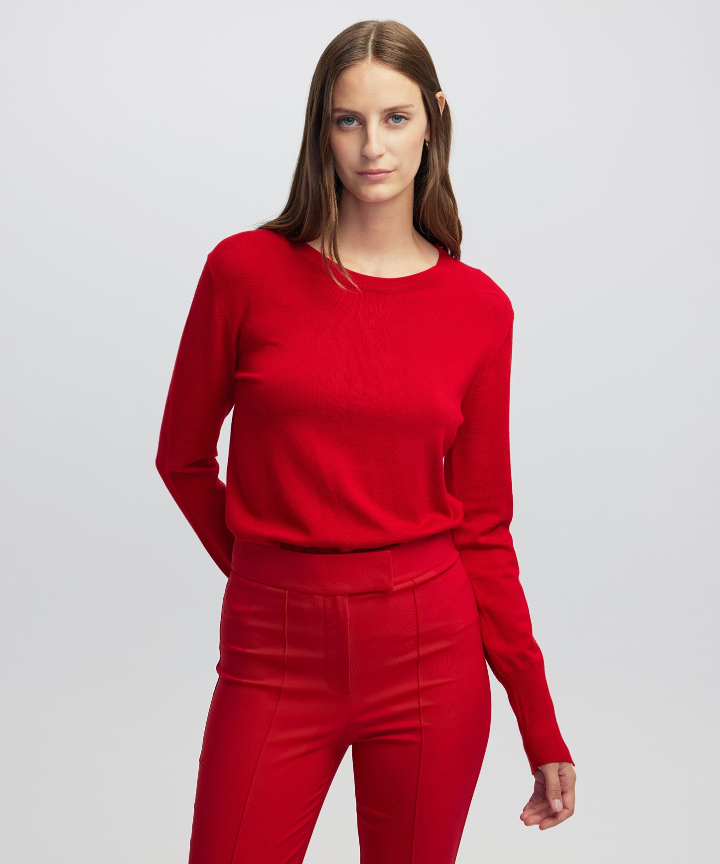 Kontrast Düğmeli Triko