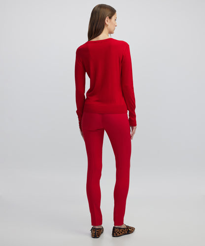 Kontrast Düğmeli Triko