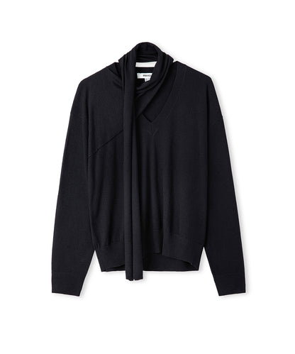 Atkılı V Yaka Triko