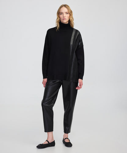 Kontrast Dokulu Oversize Triko