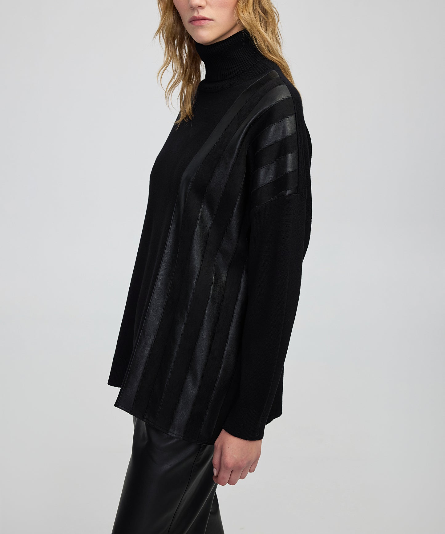 Kontrast Dokulu Oversize Triko