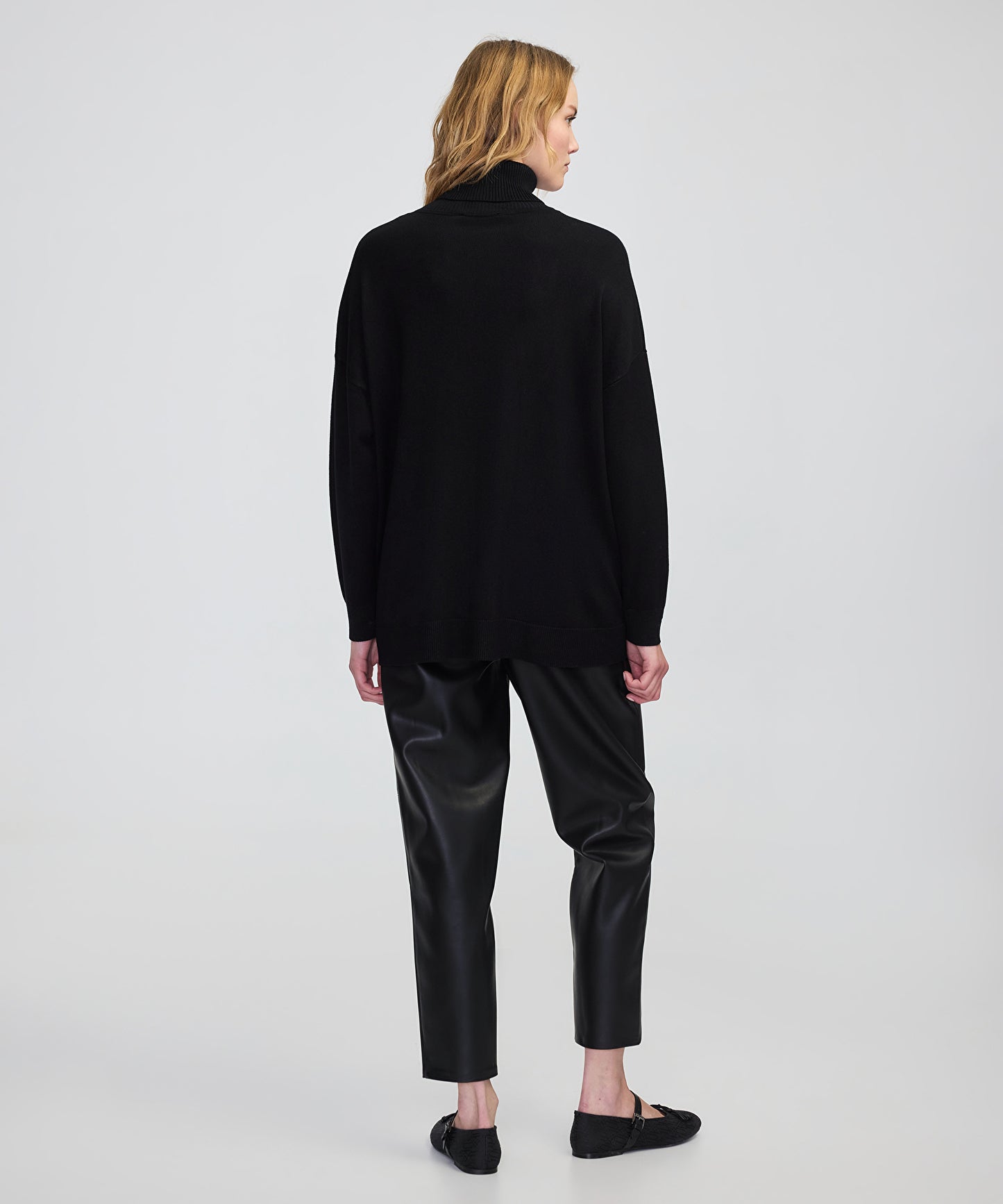 Kontrast Dokulu Oversize Triko