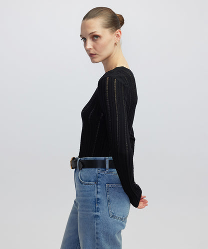 Ajurlu Dar Kesim Triko