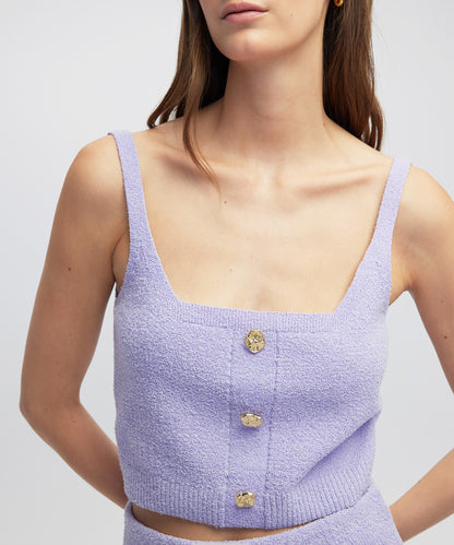 Metal Düğmeli Triko Büstiyer