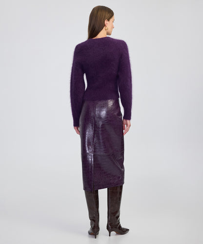 Bel Vurgulu Ribanalı Triko