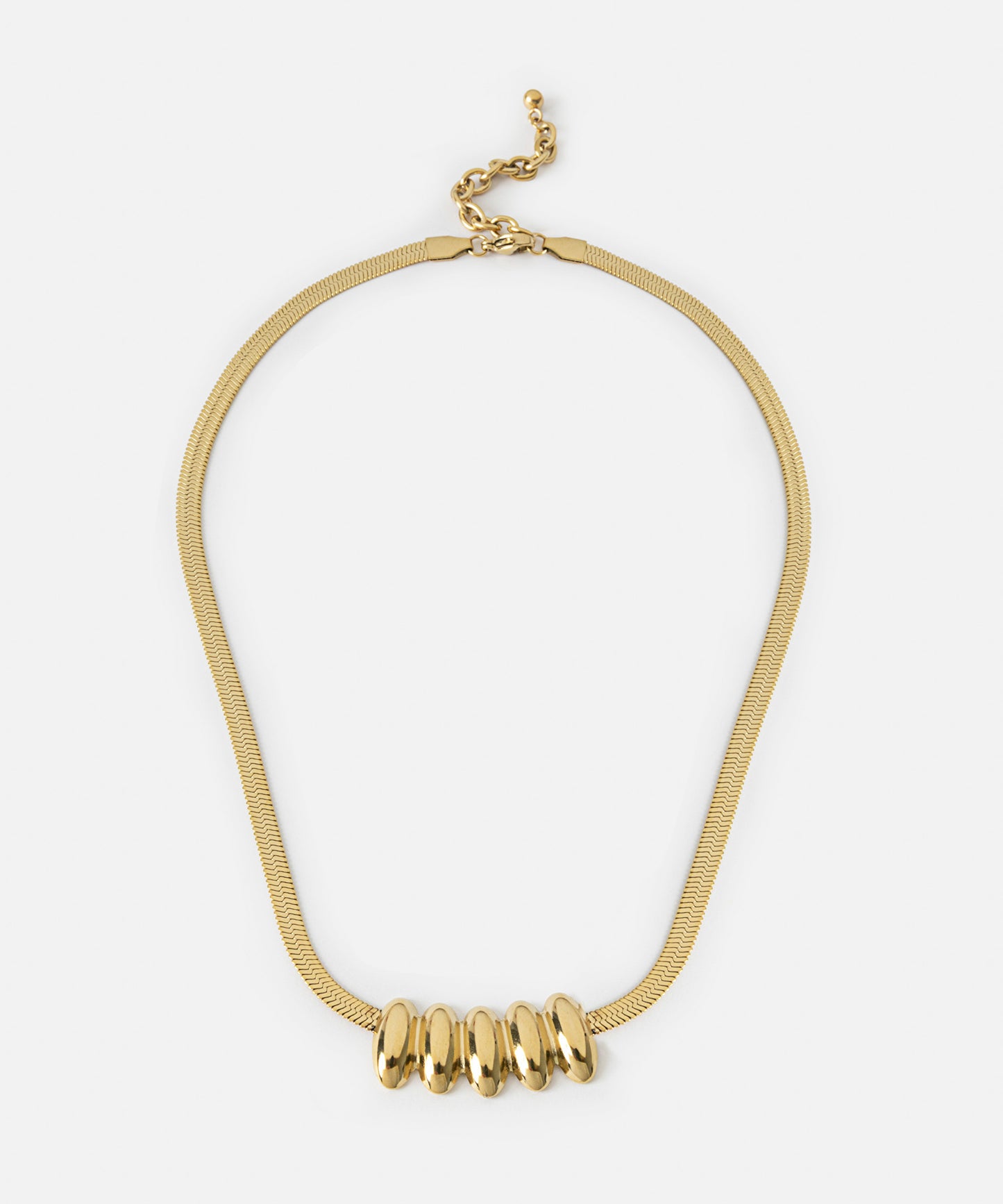 Dokulu Paslanmaz Çelik Kolye