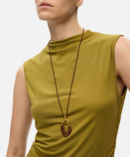 Amorf Uçlu Ip Kolye