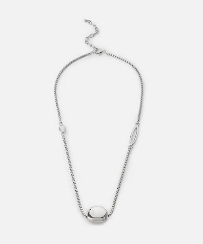 Kontrast Metal Zincir Kolye