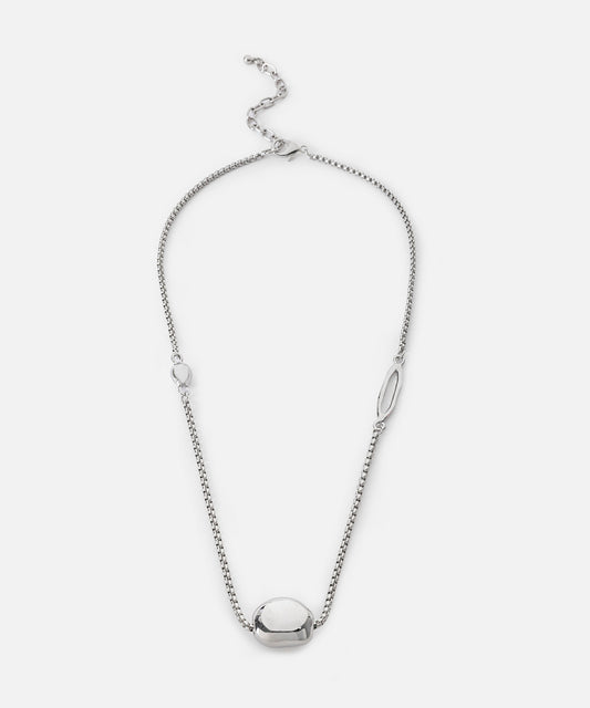 Kontrast Metal Zincir Kolye