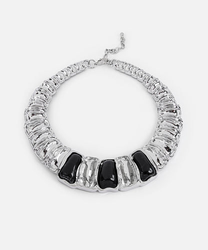 Dokulu Kontrast Kolye