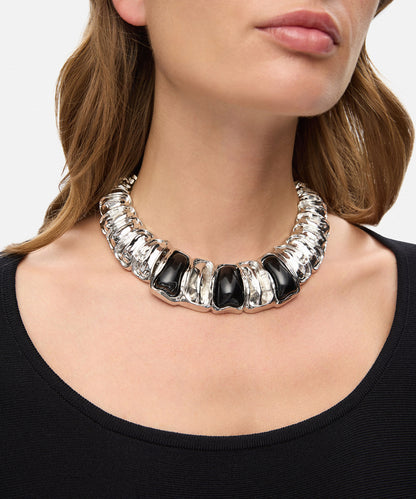 Dokulu Kontrast Kolye