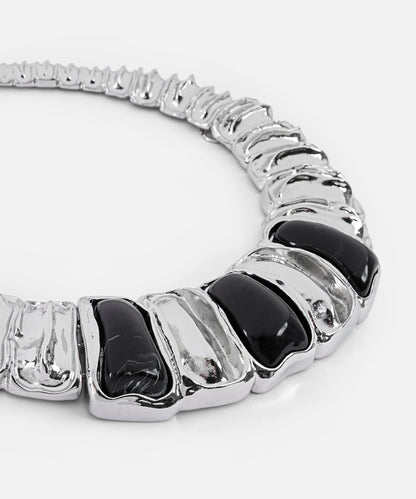 Dokulu Kontrast Kolye