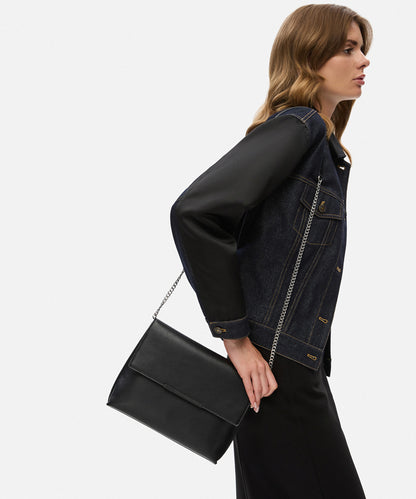 Deri Görünümlü Kapaklı Çanta