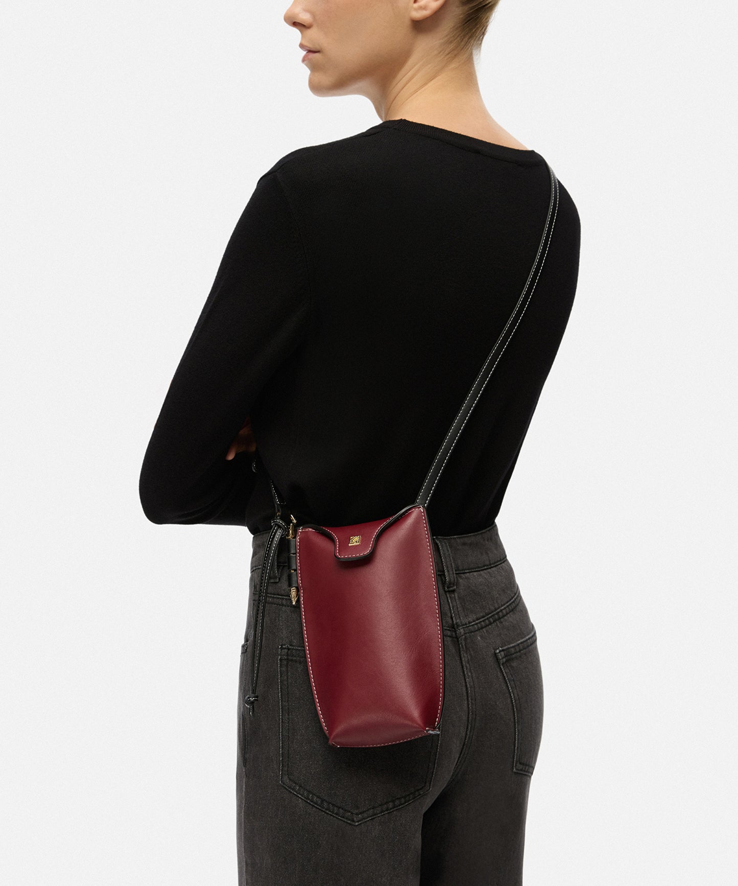 Monogram Tokalı Colorblock Çanta