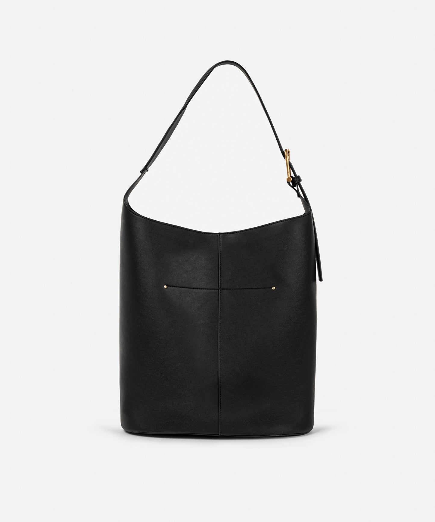 Deri Görünümlü Bucket Çanta